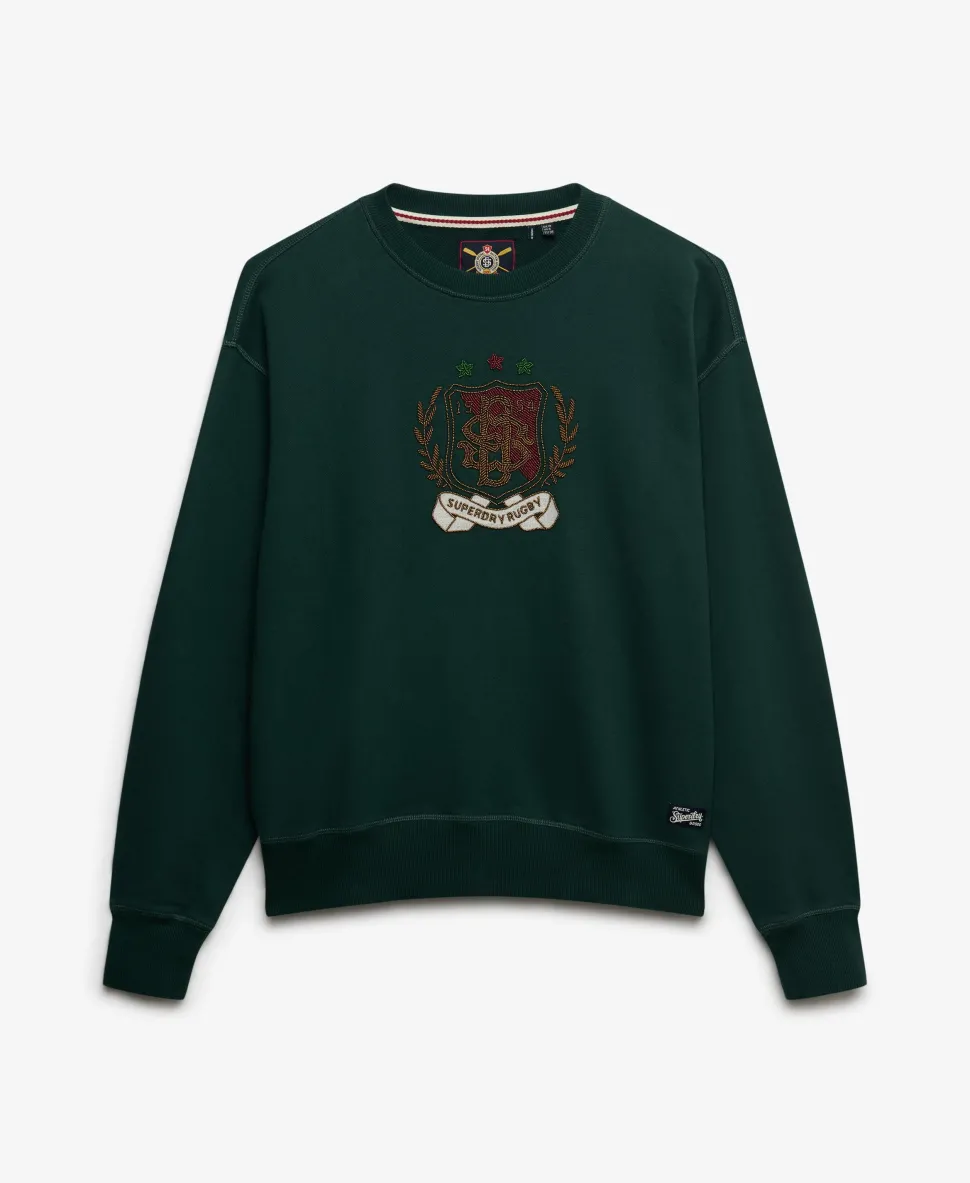 Crest Loose Crew Sweatshirt