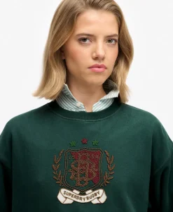 Crest Loose Crew Sweatshirt