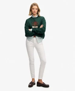 Crest Loose Crew Sweatshirt