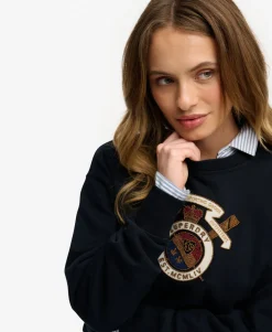 Crest Loose Crew Sweatshirt