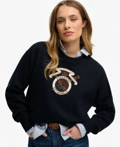 Crest Loose Crew Sweatshirt