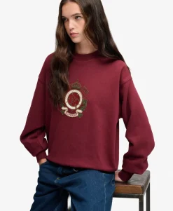 Crest Loose Crew Sweatshirt