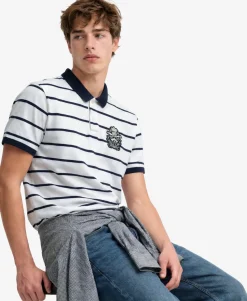 Crest Stripe Polo Shirt