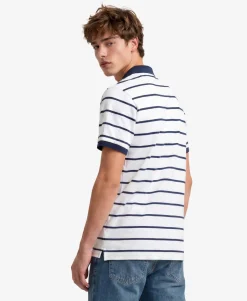 Crest Stripe Polo Shirt