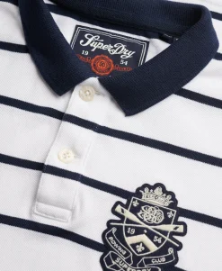 Crest Stripe Polo Shirt