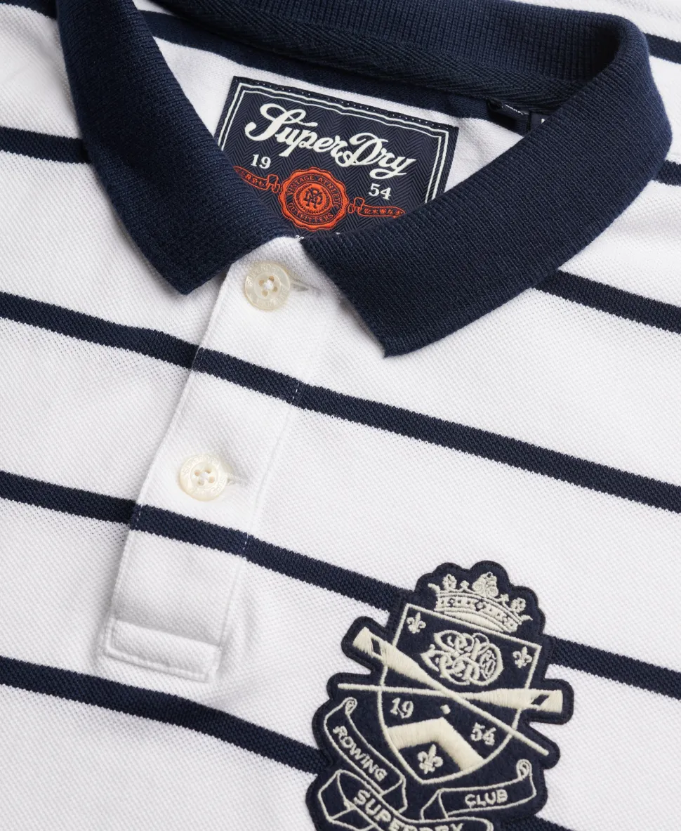 Crest Stripe Polo Shirt