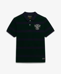Crest Stripe Polo Shirt