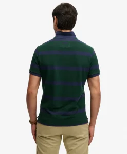 Crest Stripe Polo Shirt