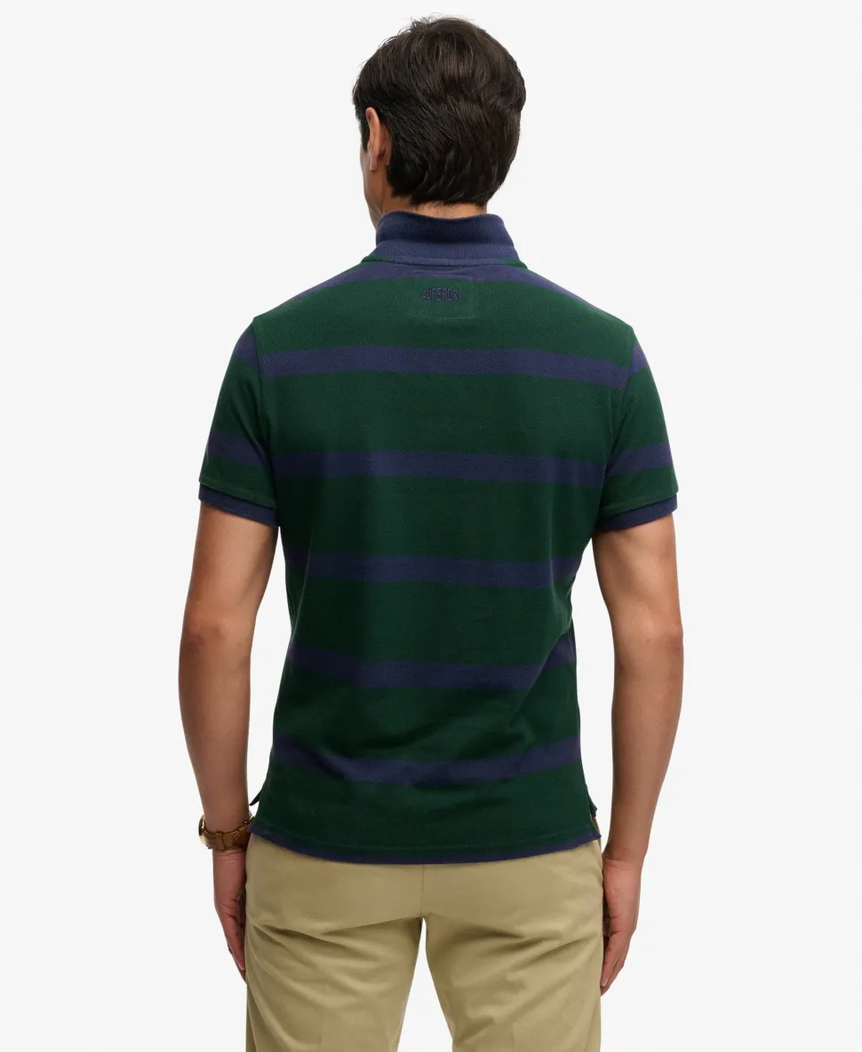 Crest Stripe Polo Shirt
