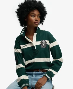 Crest Stripe Rugby Top