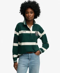 Crest Stripe Rugby Top