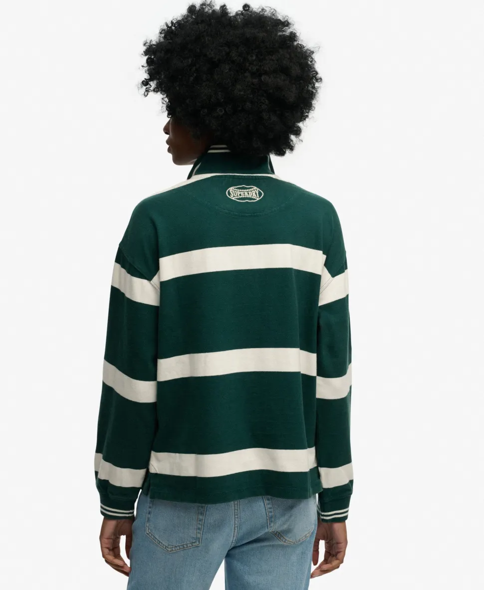 Crest Stripe Rugby Top