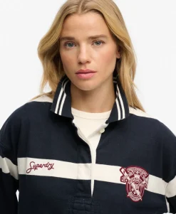 Crest Stripe Rugby Top
