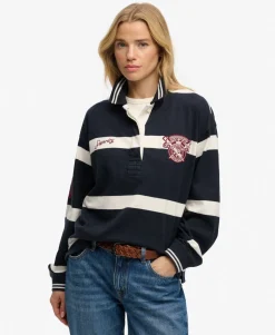 Crest Stripe Rugby Top