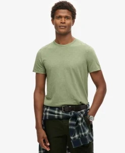 Crew Neck Slub Short Sleeved T-shirt