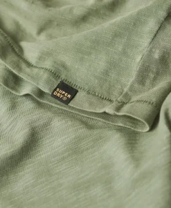 Crew Neck Slub Short Sleeved T-shirt