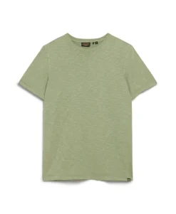 Crew Neck Slub Short Sleeved T-shirt