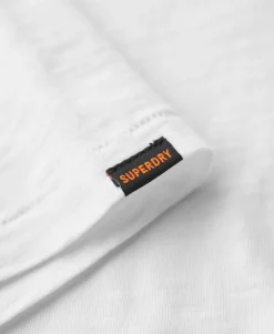 Crew Neck Slub Short Sleeved T-shirt