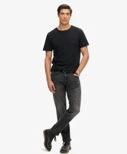 Crew Neck Slub Short Sleeved T-shirt