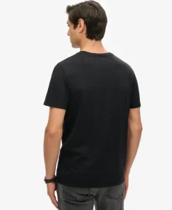 Crew Neck Slub Short Sleeved T-shirt