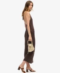 Crochet Halter Maxi Dress