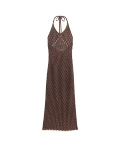 Crochet Halter Maxi Dress