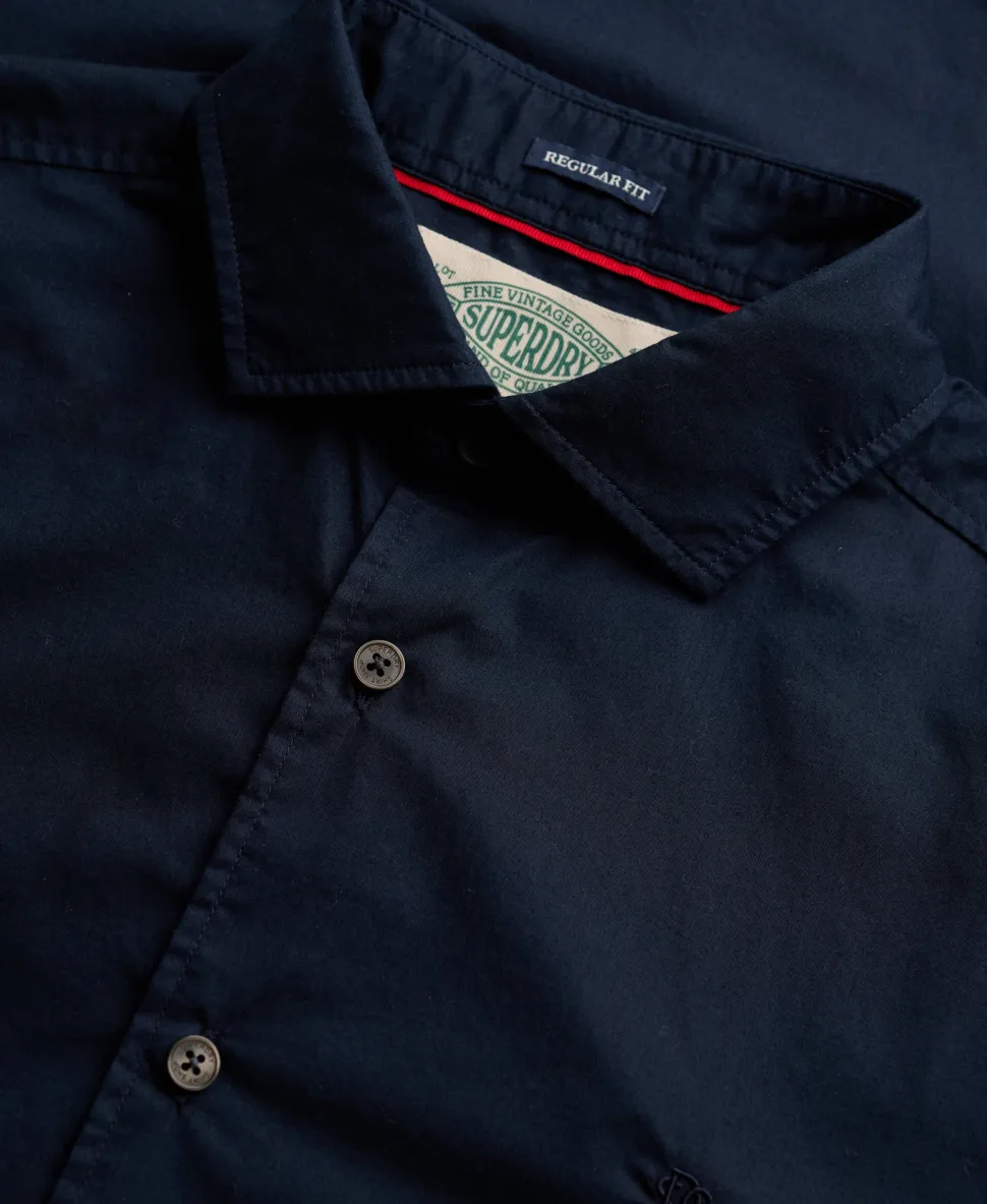 Cut Away Poplin Long Sleeve Shirt