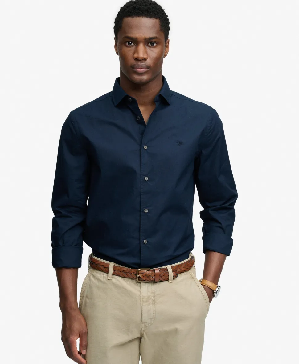 Cut Away Poplin Long Sleeve Shirt