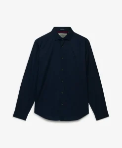 Cut Away Poplin Long Sleeve Shirt