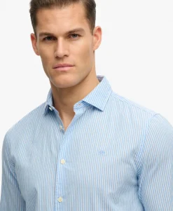 Cut Away Poplin Long Sleeve Shirt