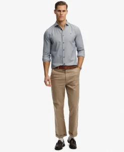 Cut Away Poplin Long Sleeve Shirt