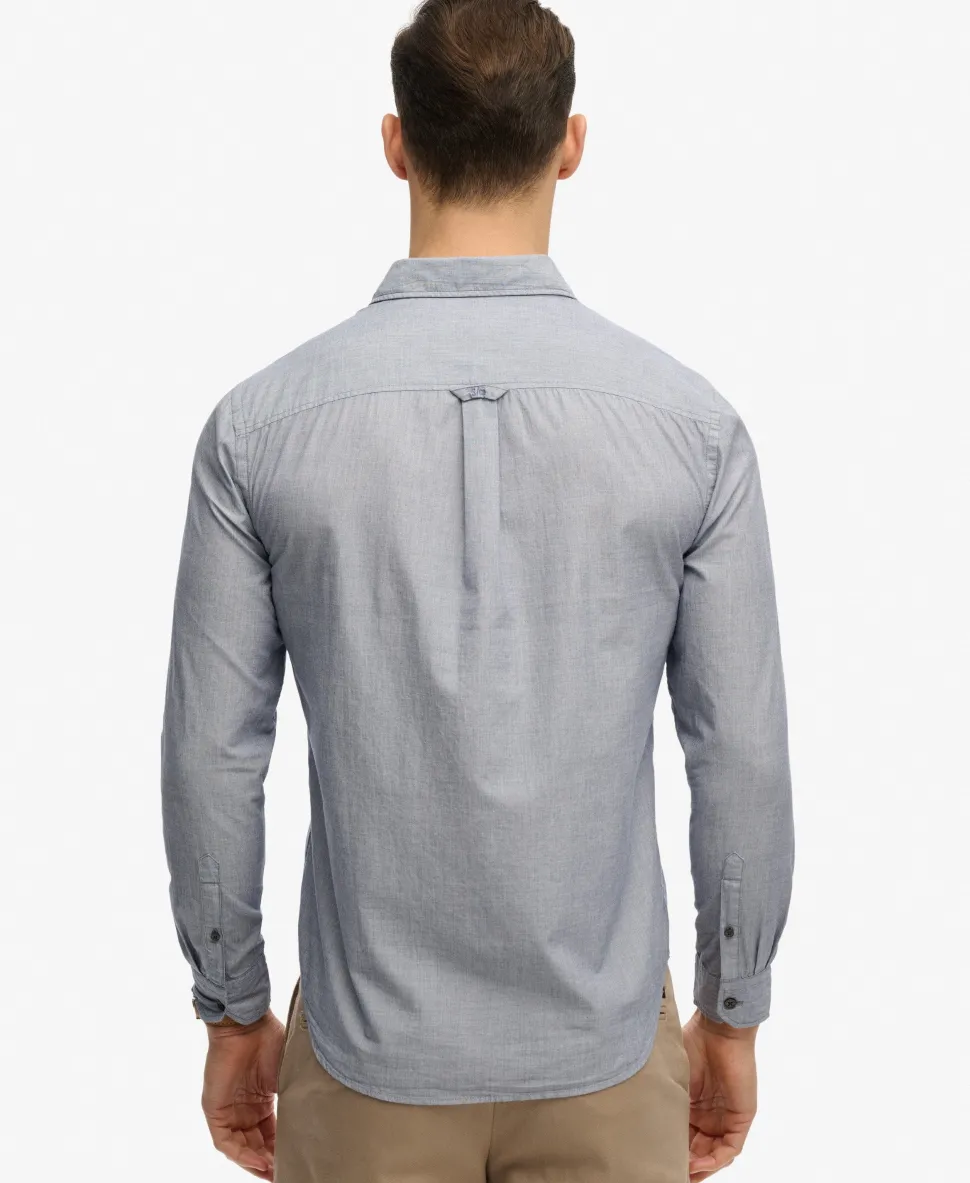 Cut Away Poplin Long Sleeve Shirt