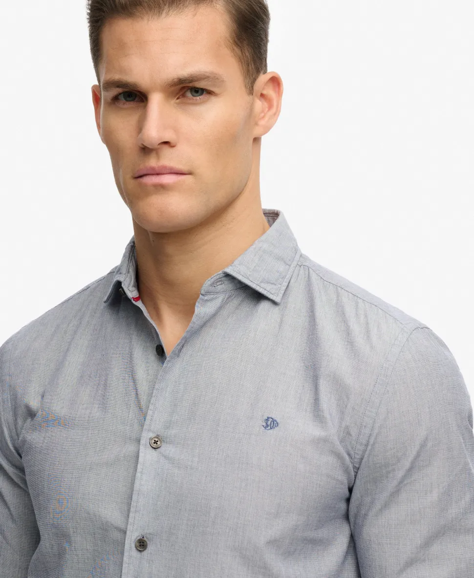 Cut Away Poplin Long Sleeve Shirt