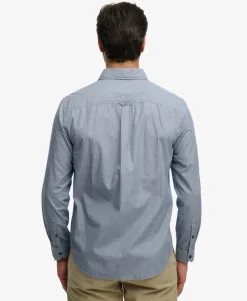Cut Away Poplin Long Sleeve Shirt