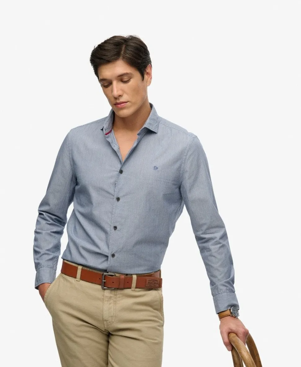Cut Away Poplin Long Sleeve Shirt