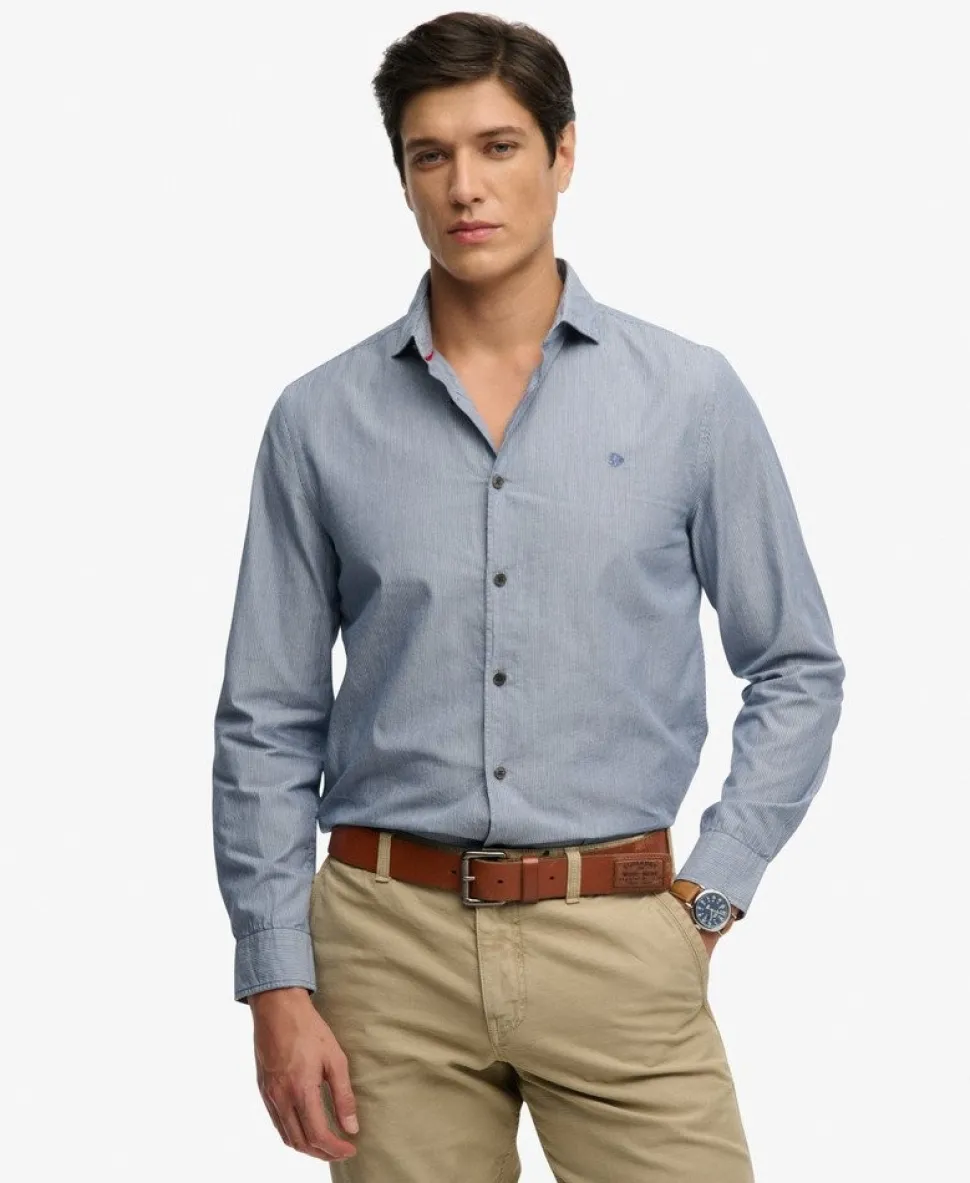 Cut Away Poplin Long Sleeve Shirt