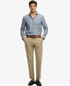 Cut Away Poplin Long Sleeve Shirt
