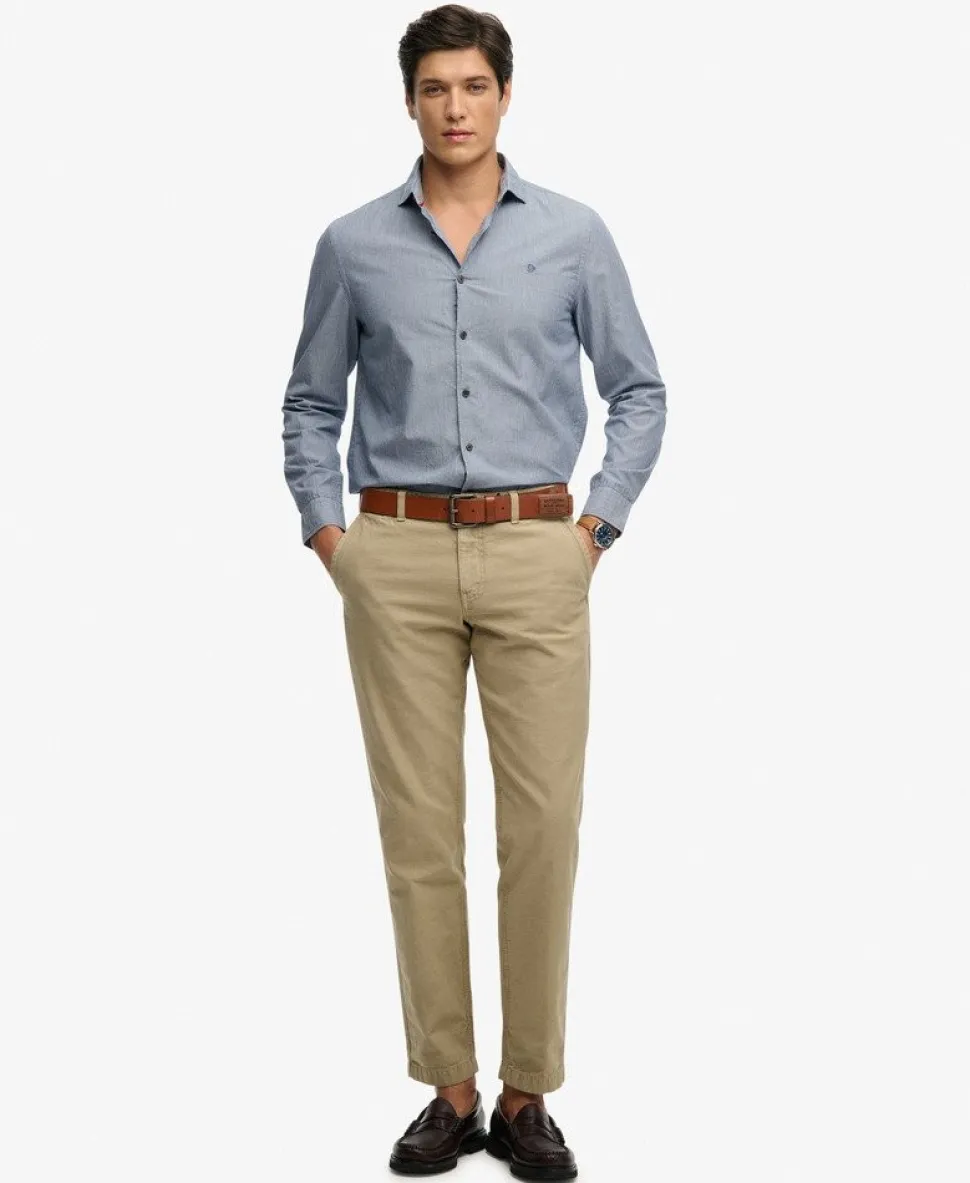 Cut Away Poplin Long Sleeve Shirt