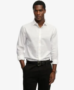 Cut Away Poplin Long Sleeve Shirt