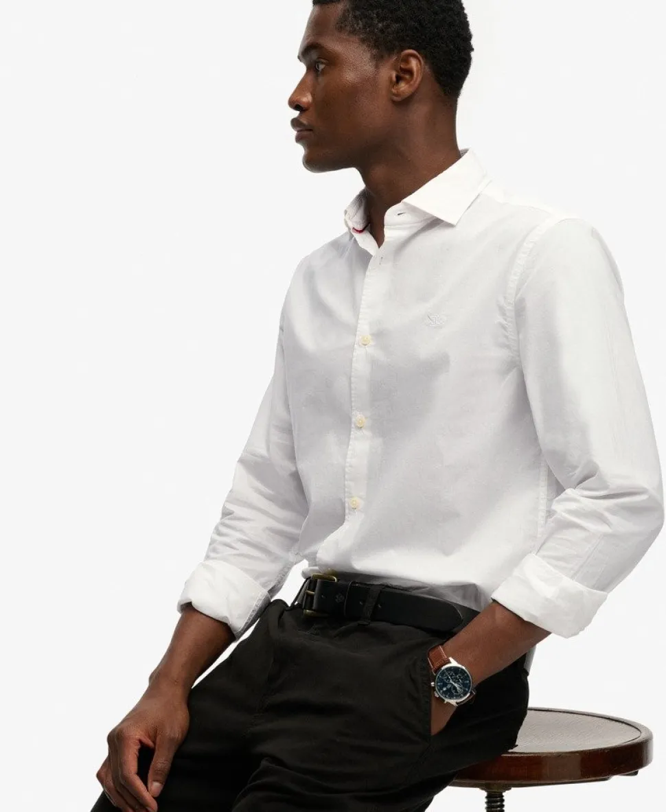Cut Away Poplin Long Sleeve Shirt
