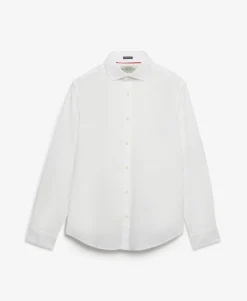 Cut Away Poplin Long Sleeve Shirt