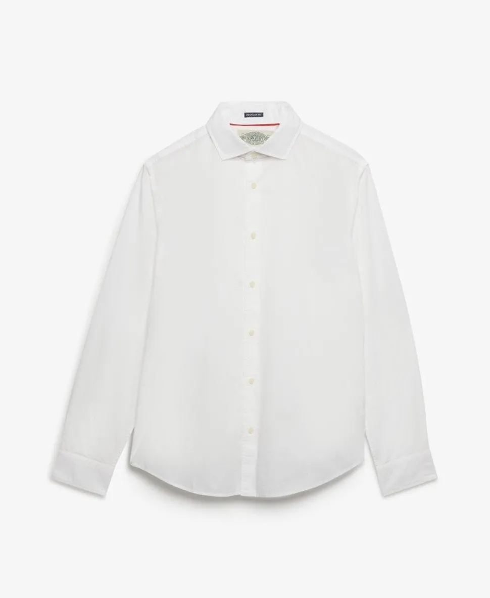 Cut Away Poplin Long Sleeve Shirt