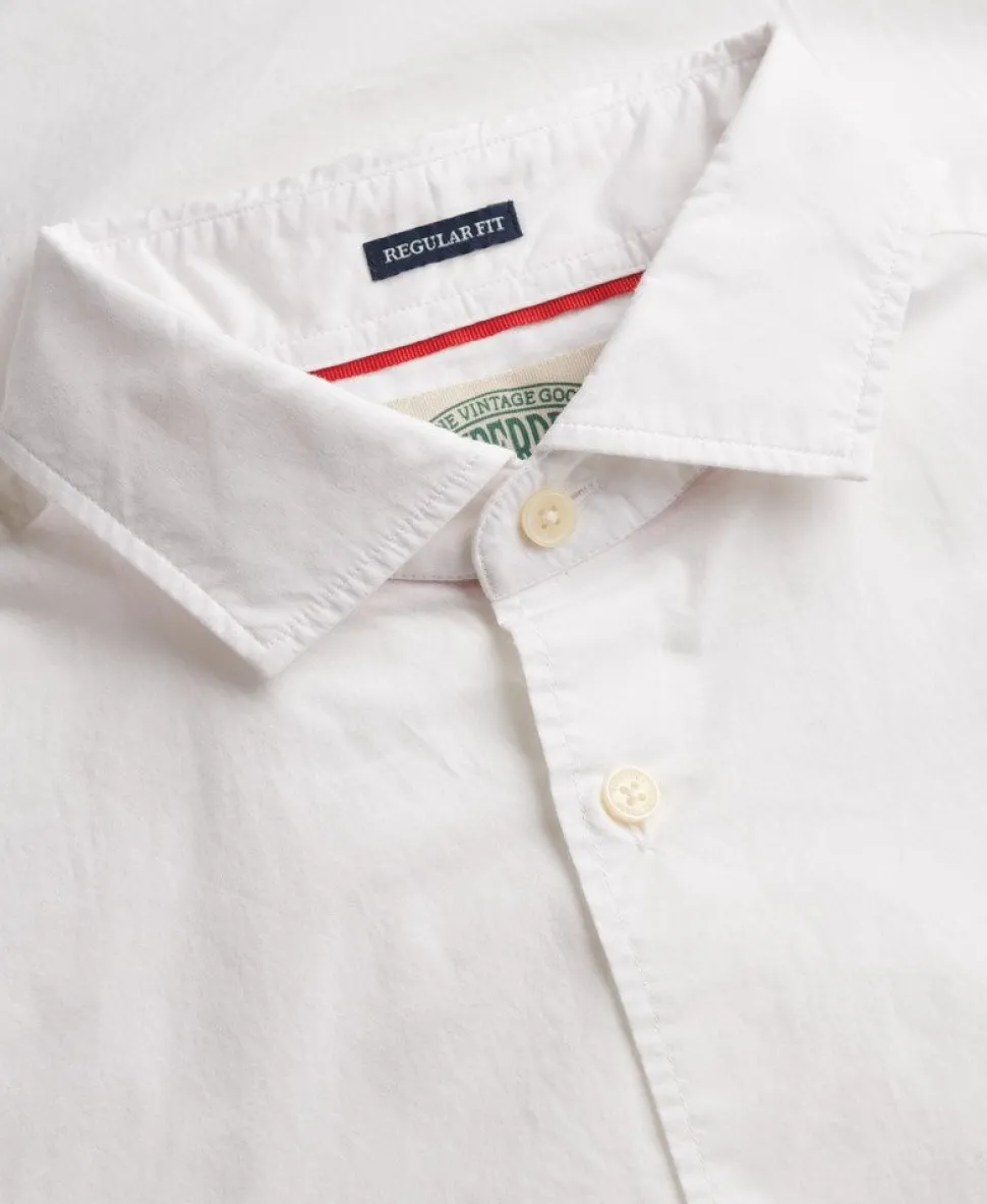 Cut Away Poplin Long Sleeve Shirt