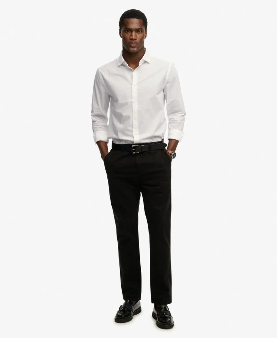 Cut Away Poplin Long Sleeve Shirt