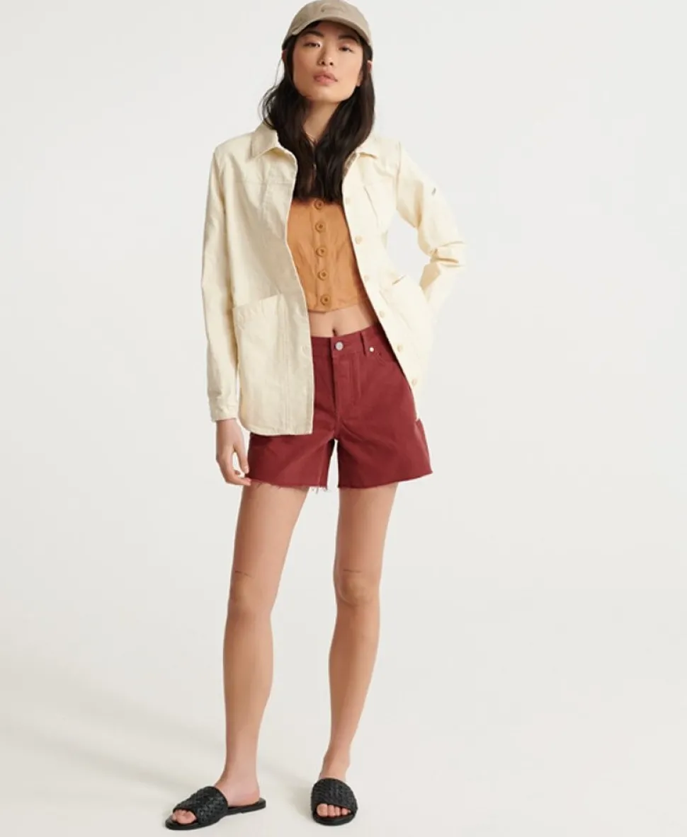 Denim Mid Length Shorts