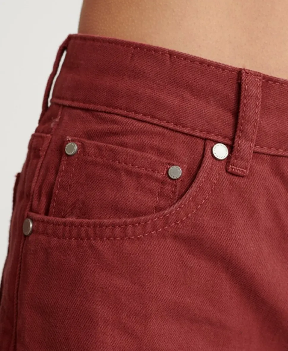 Denim Mid Length Shorts
