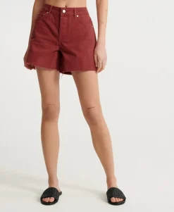 Denim Mid Length Shorts