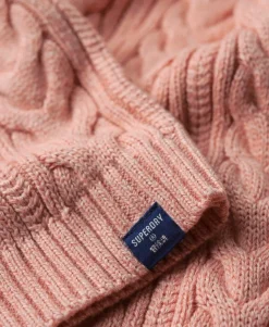 Drop Shoulder Cable Roll Neck Jumper