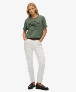 Embellished Vintage Logo Relaxed T-Shirt