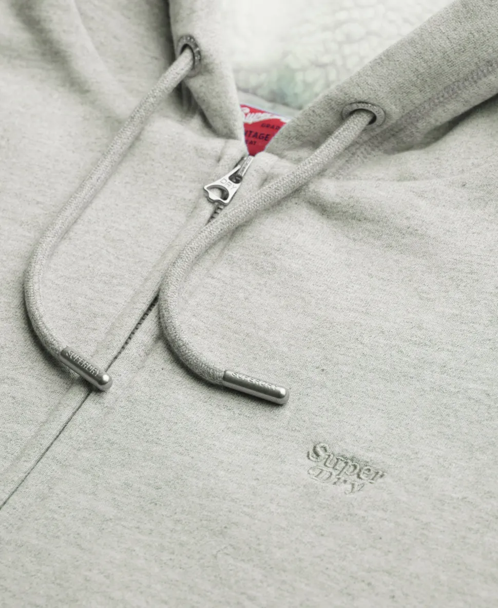 Essential Borg Lined Zip Hoodie
